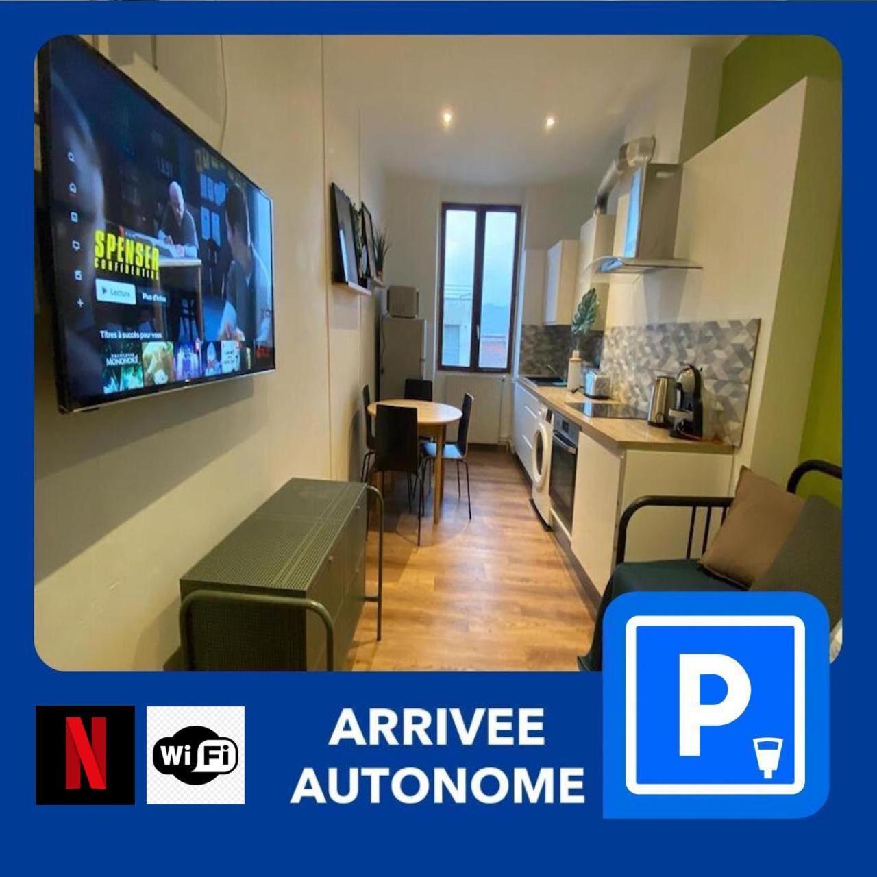 012 Chic & Cosy F2 34M2 Hypercentre Wifi Smart Tv Netflix Apartment แซงต์-เอเตียน ภายนอก รูปภาพ